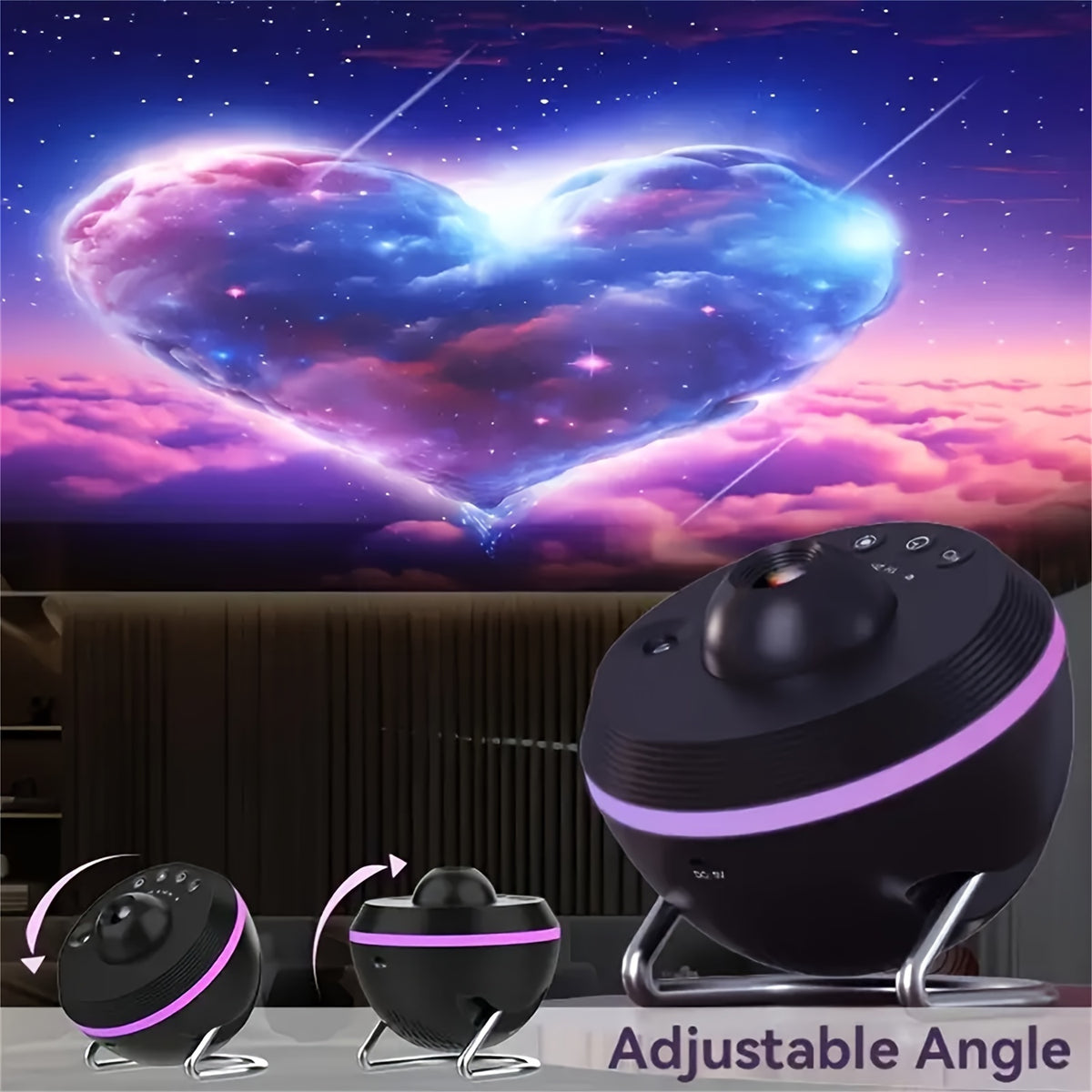 Dynamic Space Ball Projection Lamp, a 13-In-1 Aurora Galaxy Light Projector