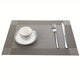 PVC Material Diagonal Frame Series Western Food Mat Premium Hotel Table Mat Disposable 6 Pack