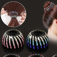 Elegant Bird Nest Magic Hair Clip - Sparkling Rhinestone