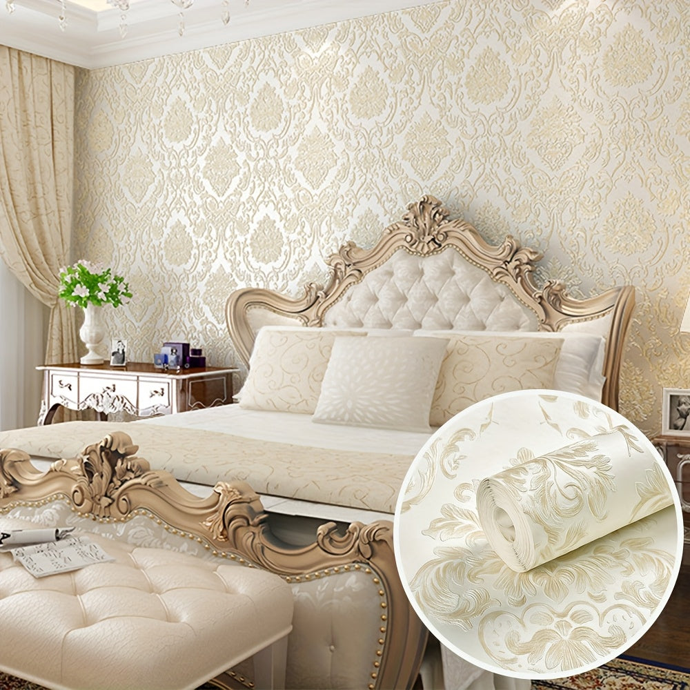 Luxury 3D Textured Self-Adhesive Vinyl Wallpaper