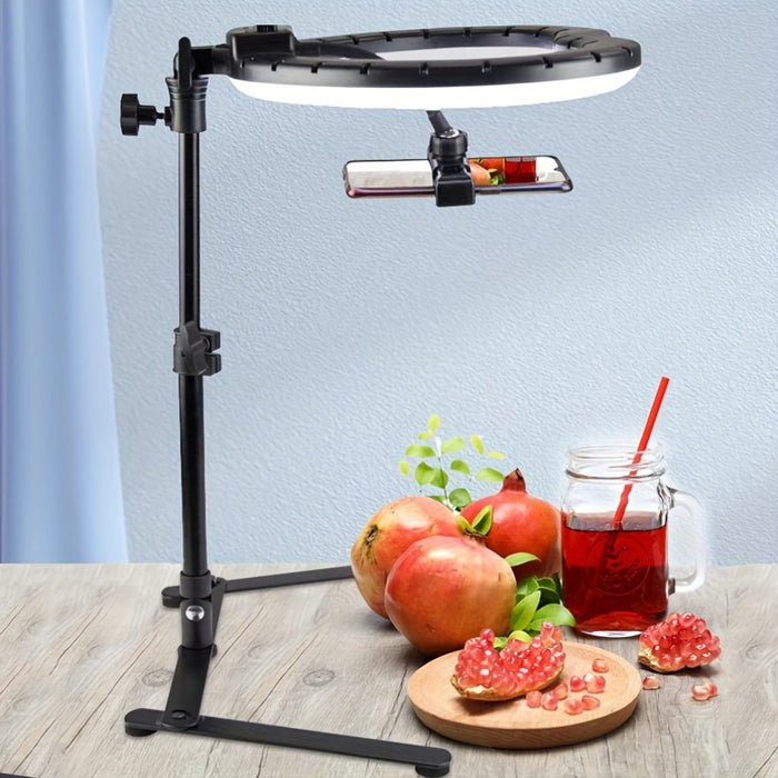 USB Powered Ring Light with Tripod Stand - 10-Inch LED Photography Lighting Kit