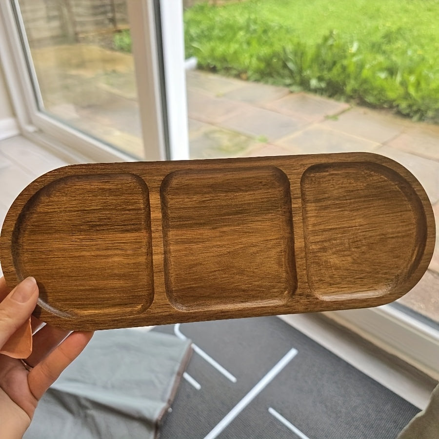 Versatile Jujube Wood Tray - Oval-Shaped, Perfect for Snacks, Cakes, Bread, Fruits, And Tea - an Ideal Choice for Home Kitchens, Parties, And Afternoon Tea.