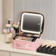 Travel Makeup Bag With LED Lighted & Mirror