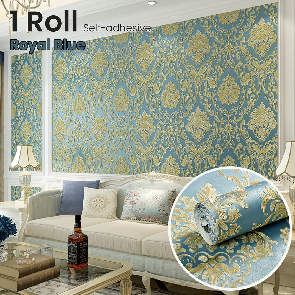 Luxury 3D Textured Self-Adhesive Vinyl Wallpaper