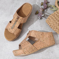 Women's Wedge Summer Slide Sandals