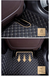 LHD Car Floor Mat - Full Coverage Custom-fit Front and Rear Seat - 3pcs