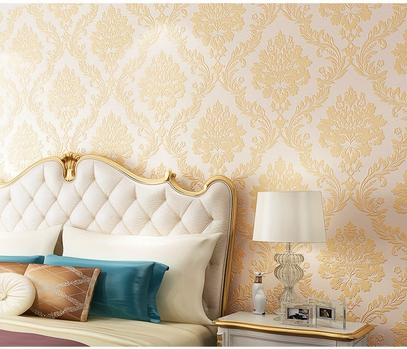 Non-Self-Adhesive 3d Embossed Non-woven Wallpape