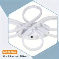 LED Ceiling Lamp Ceiling Light Living Room - Living Room Lamp White Modern Design 60W Butterfly-Shaped Ceiling Lighting for Bedroom Dining Room Study