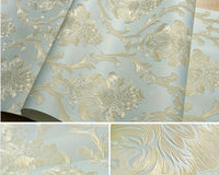 3D Embossed Self-Adhesive Wallpaper, Floral Pattern