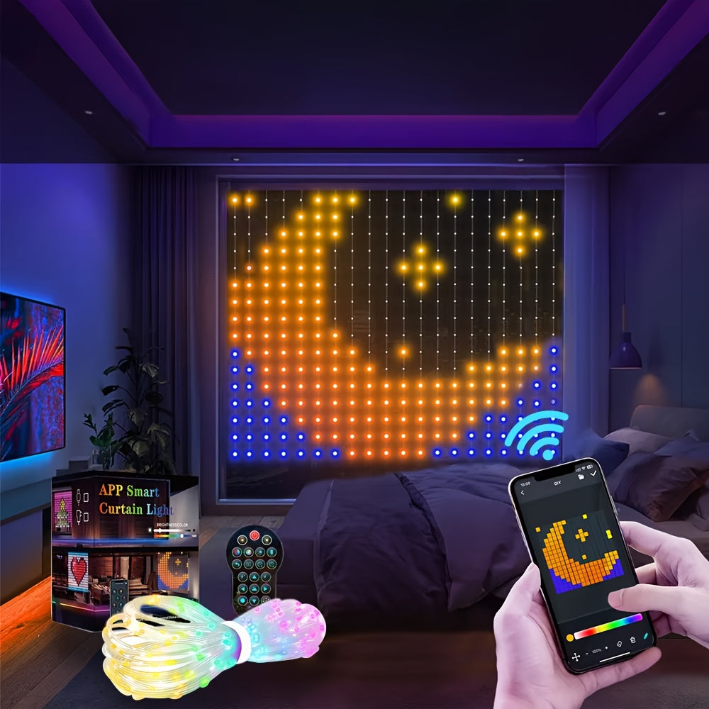 Smart Curtain Lights - RGBIC Color - 256 LED