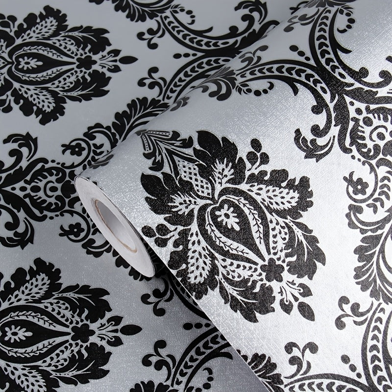 Elegant Floral Sketch Vinyl Wallpaper - Self-Adhesive