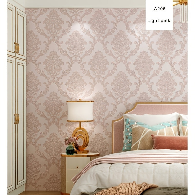 Self-Adhesive 3D Embossed Texturizing Style Wallpaper