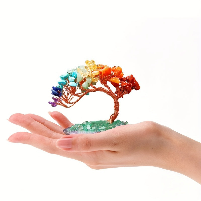 1pc Natural Crystal 7 Chakra Money Tree Crystal Tree