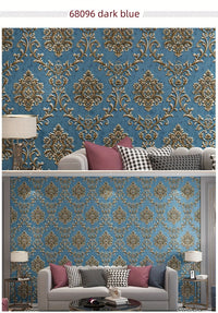 Self-Adhesive 3D Floral Wallpaper, Modern Flowery Style