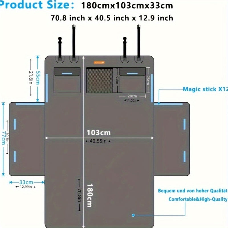 Cargo Liner for Pets, Scratch Resistant Vehicle Trunk Cover for Travel