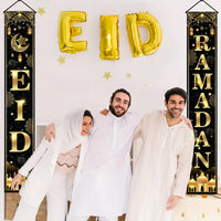 Door Banner Ramadan & Eid Mubarak Door Banner - 3pcs Set