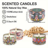 Ham Style Soy Wax Aromatherapy Candles - 36pcs 2.5oz