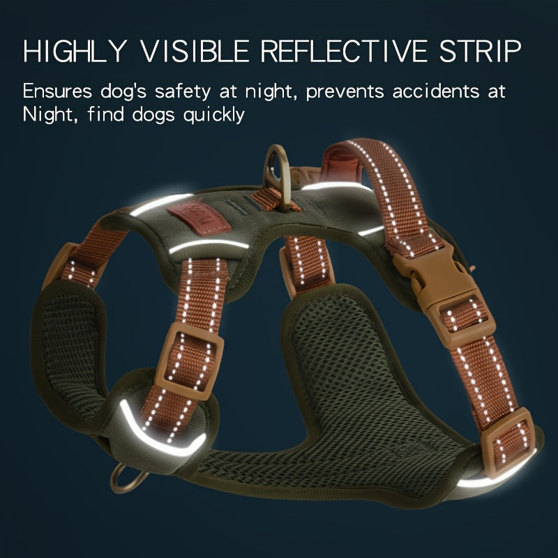 Reflective Durable Dog Harness with Adjustable Straps