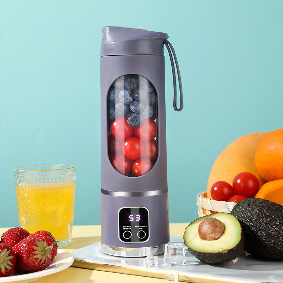 GENAI HS-860 Portable Citrus Juicer 2-in-1 Electric Juice Maker - 450ml