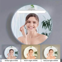 1/2 Modern LED Vanity Light, Makeup Mirror Lamp with Touch Control 3000K-6000K, USB Rechargeable, Magnetic Rotating Design for Dressing Table Mirrors, ≤36V, 1200mAh Battery