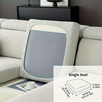 Modern Stretch Sofa Slipcovers - 1 Piece Polar Fleece Fabric Couch Protector, Machine Washable Sofa Cover, Fits Armchair to 4-Seater Sectional, Pet & Kid Friendly Furniture Protection
