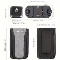 Arca Swiss Compatible Quick Release Plate Adapter, Metal Camera Mount Slider