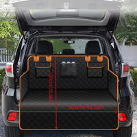Waterproof SUV Trunk Liner, Universal Fit Ultrasonic Back Seat Protector Mat