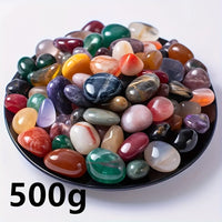 Yanxyad 500G Polished Stone Set - Selected Natural Polished Stones And Crystals for Reiki, Meditation, Witchcraft And Home Decor