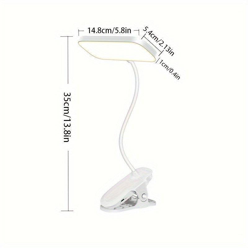 LED Desk Lamp with Eye-Care Technology, USB Rechargeable