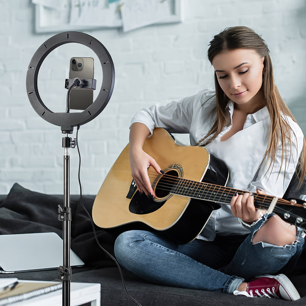 Selfie Ring Light with 43-Inch Tripod, USB Powered LED Studio Lighting
