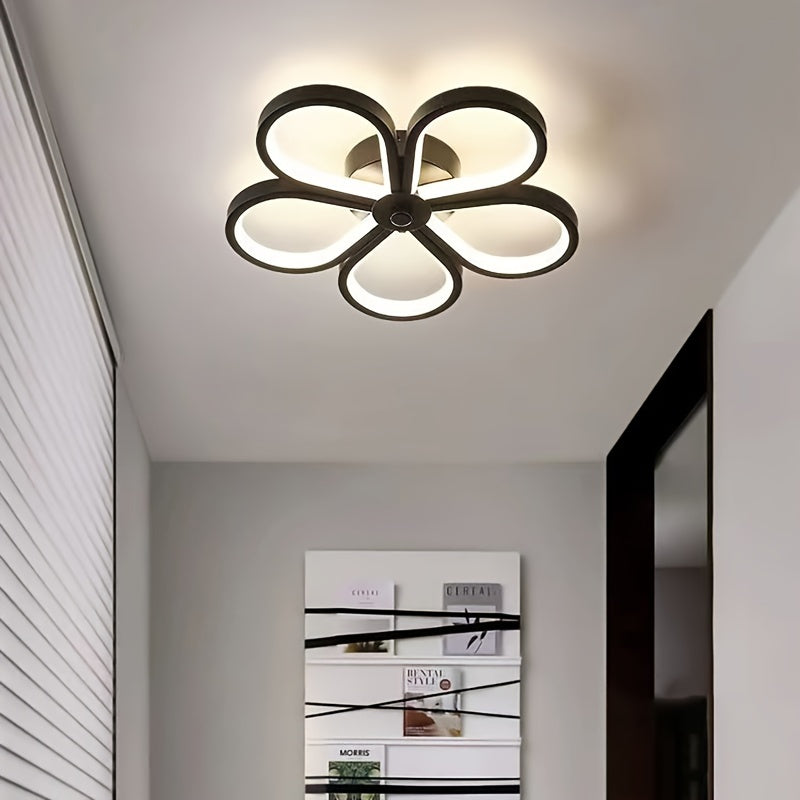 Modern Simple Ceiling Lamp Plum Blossom Shape, 3000k4500k6000 Dimmable Light, Suitable for Living Room, Kitchen, Bedroom, Bathroom, Balcony Corridor etc