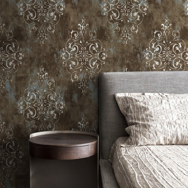 Luxury Vintage French Damask Self-Adhesive Wallpaper