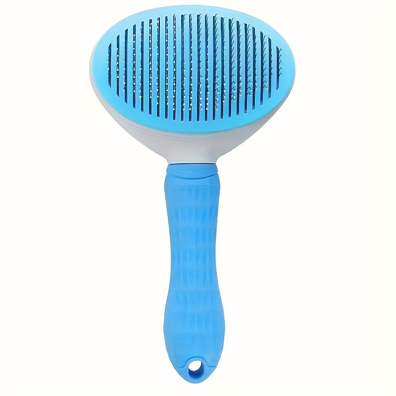 Pet Pro Stainless Steel Dog Grooming Brush - One-Click Hair Removal