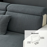Modern Stretch Sofa Slipcovers - 1 Piece Polar Fleece Fabric Couch Protector, Machine Washable Sofa Cover, Fits Armchair to 4-Seater Sectional, Pet & Kid Friendly Furniture Protection