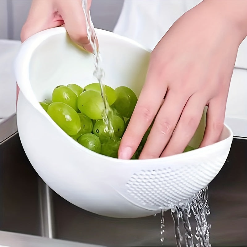 Rice Washing Bowl With Strainer