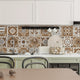 Moroccan Patterned Vinyl Wall Sticker, Oil-Resistant, Waterproof, Moisture-Proof