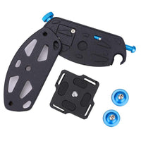 Quick Release Plate Clamp Adapter Camera Waist Belt Clip