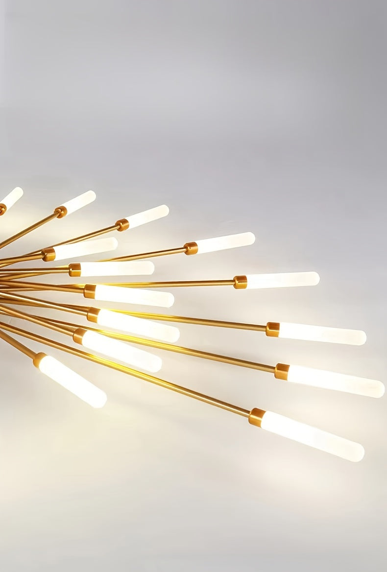 Modern LED Vortex Fireworks Ceiling Light – Sleek Acrylic Design with Illuminated Base, Neutral Lighting for Bedroom, Living Room, or Dining Room, Lights for Living Room
