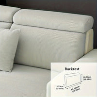 Modern Stretch Sofa Slipcovers - 1 Piece Polar Fleece Fabric Couch Protector, Machine Washable Sofa Cover, Fits Armchair to 4-Seater Sectional, Pet & Kid Friendly Furniture Protection