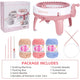 QJH 40-Needle Knitting Machine Kit, DIY Creative Weaving Loom, Quick Knit for Hats, Scarves, Gloves, Coasters, Circular & Flat Weaving, with Manual Operation, No Electricity or Batteries Needed