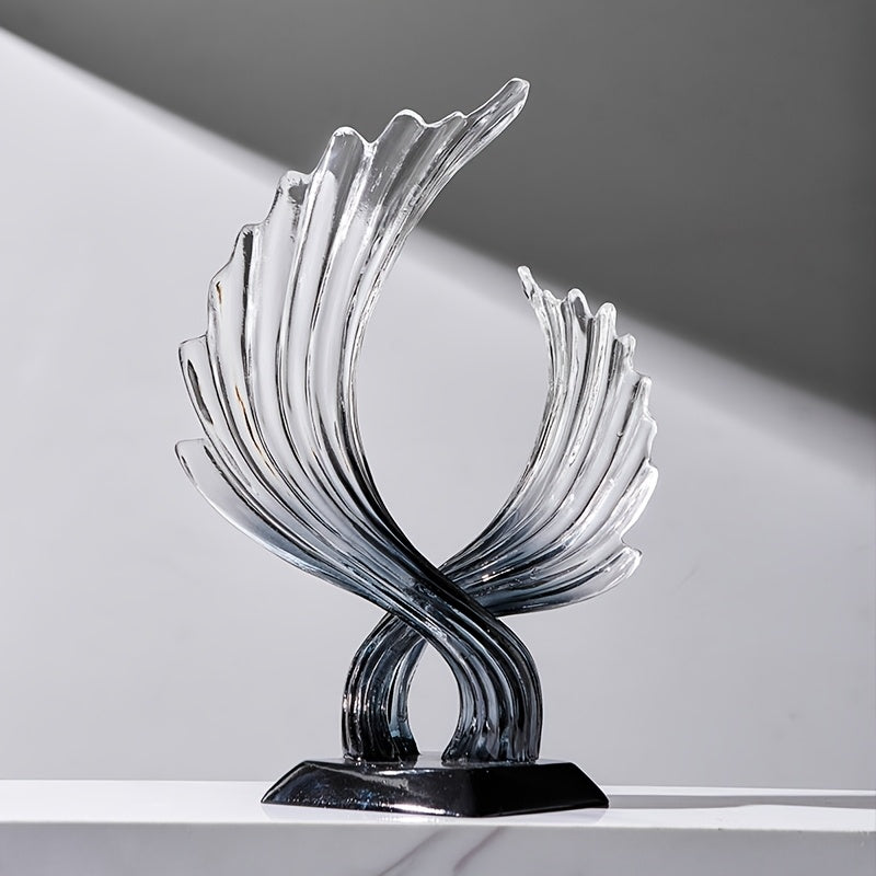 Modern Abstract Winged Art Statue - Resin Home Decor Sculpture