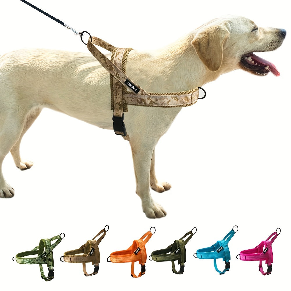 Reflective No-Pull Dog Harness - Adjustable, Escape-Proof Vest for Small to Large Breeds