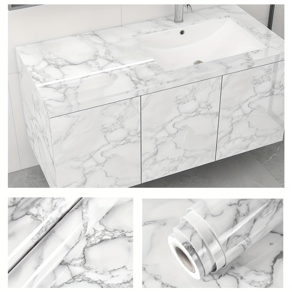 Peel & Stick Marble - Waterproof, Oil-Resistant PVC Wallpaper