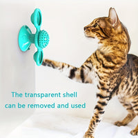 Fun Rotating Cat Toy, Windmill Turntable Design, Cat Teaser