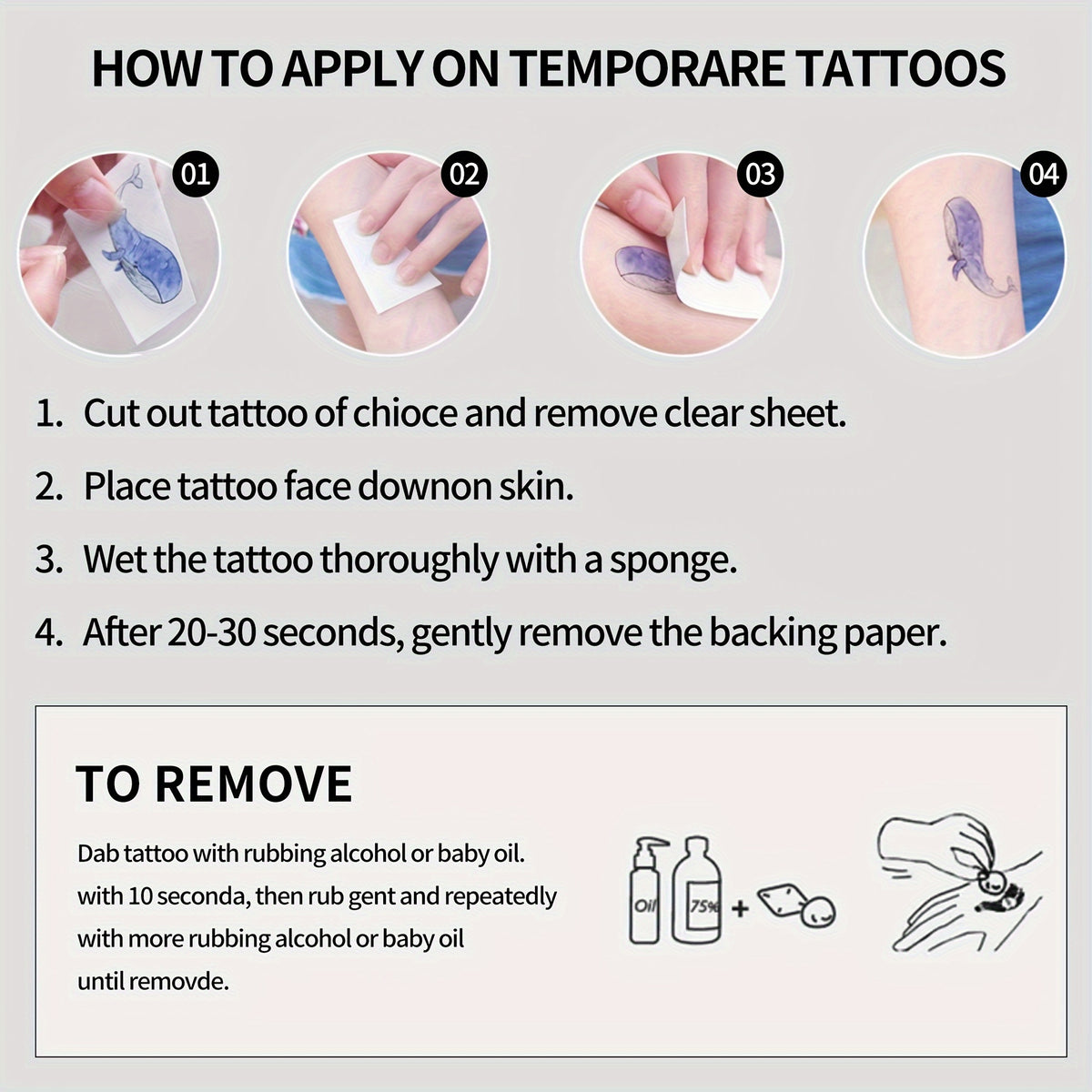 Neon Glow Temporary Tattoos, Blacklight Body Art Stickers, - 20 Sheets