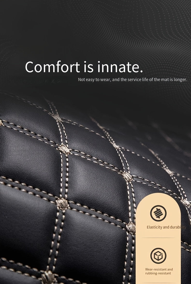 LHD Car Floor Mat - Full Coverage Custom-fit Front and Rear Seat - 3pcs