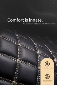LHD Car Floor Mat - Full Coverage Custom-fit Front and Rear Seat - 3pcs
