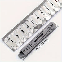 Stainless Steel Manual Retractable Box Cutter Knife, Portable Razor Handle for EDC and DIY