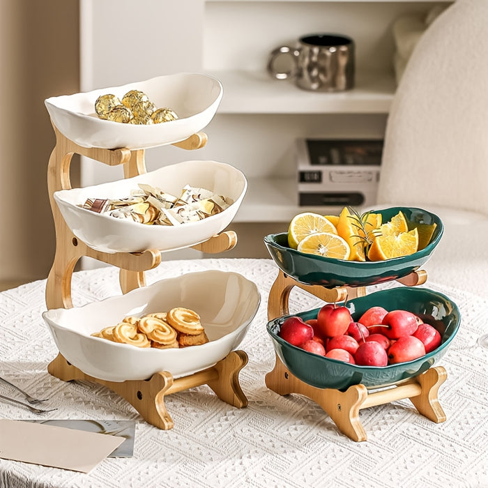 Bamboo Stand Fruit Trays