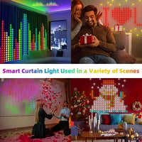 Smart LED Curtain Lights, 158.5cm x 158.5cm